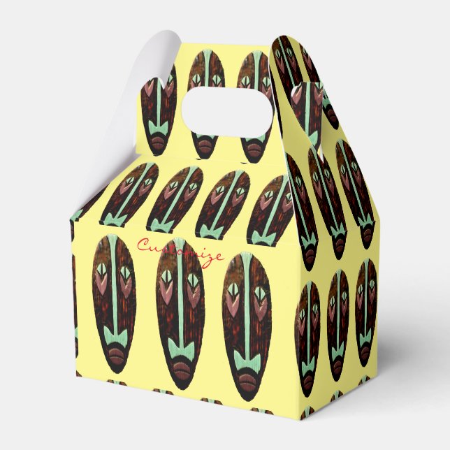 Caixinha De Lembrancinhas Thunder_Cove de Máscara Longa Tiki (Frente)