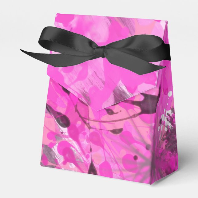 Caixinha De Lembrancinhas Tinta Rosa (Frente)