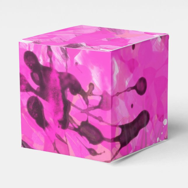 Caixinha De Lembrancinhas Tinta Rosa (Frente)
