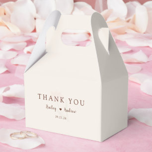 Caixinha De Lembrancinhas Tipografia Elegante Casamento Floral Minimalista