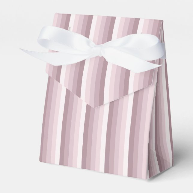 Caixinha De Lembrancinhas tiras de sombra rosa quartz (Frente)