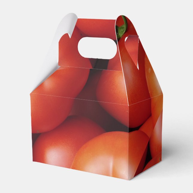Caixinha De Lembrancinhas Tomates De Ripa - Vermelho Brilhante, Fresco (Frente)