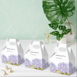 Caixinha De Lembrancinhas Tonalidades de Hortênsia Violeta Azul