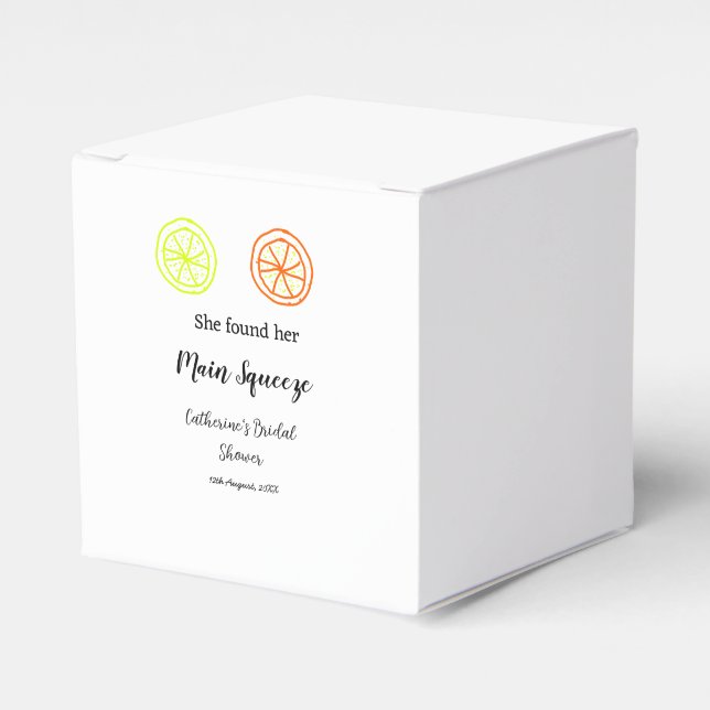 Caixinha De Lembrancinhas Torrão de açúcar limão cítrico chá de panela de no (Frente)