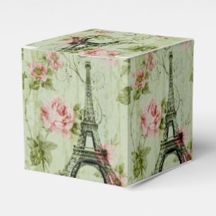 Caixinha De Lembrancinhas torre chic primavera mint cor-de-rosa para as flor