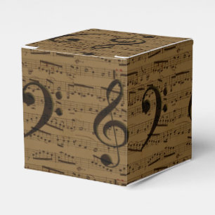 Caixinha De Lembrancinhas Treble Clef Bass