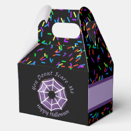 Caixinha De Lembrancinhas Trendy Halloween Spooky Purple Web Rosquinha Party