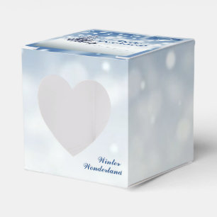 Caixinha De Lembrancinhas Trendy Wintry Winter Wonderland Heart