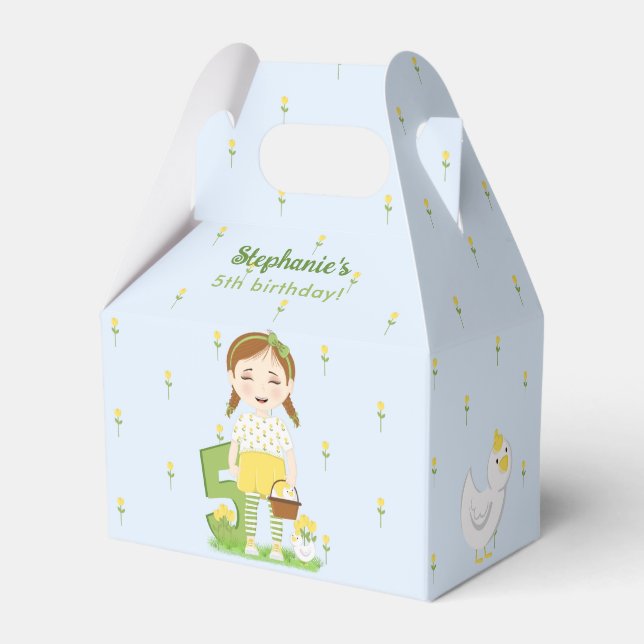 Caixinha De Lembrancinhas Tulip Birthday (Verso)