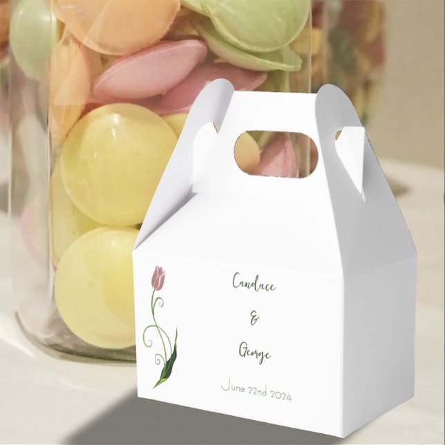 Caixinha De Lembrancinhas Tulip Floral Rosa (Criador carregado)