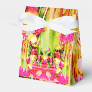 Caixinha De Lembrancinhas TULIPS - Tulipas coloridas da arte fractal -