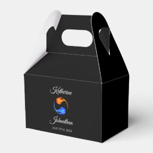 Caixinha De Lembrancinhas Twin Flame Wedding-Black-Favor Box