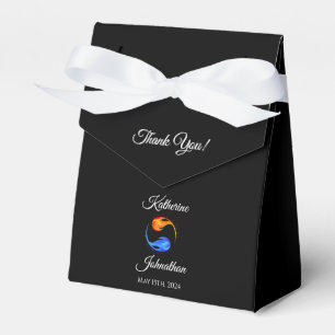 Caixinha De Lembrancinhas Twin Flame Wedding-Black-Favor Box