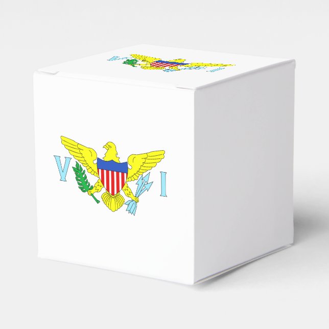 Caixinha De Lembrancinhas U.S. Bandeira de Virgin Islands (Frente)