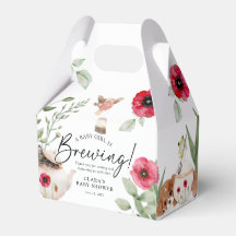 "Um bebê está a criar" Chá de fraldas de festas de