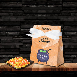 Caixinha De Lembrancinhas Um bebê está a criar Chá de fraldas de Halloween