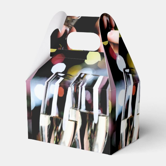 Caixinha De Lembrancinhas Um brinde de champanhe (Verso)