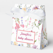 um chá de menina de flor silvestre