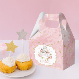 Caixinha De Lembrancinhas Um coelhinho está virando cinco 5 de aniversário