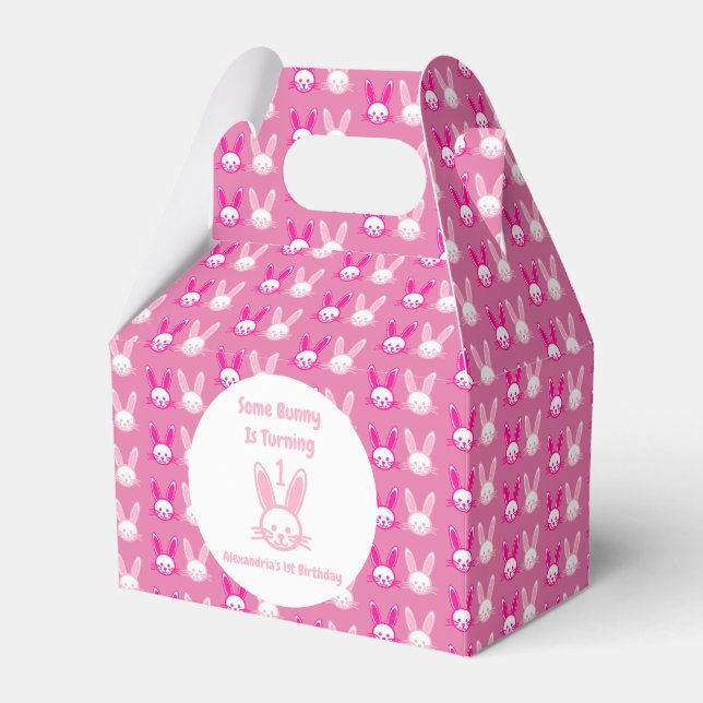 Caixinha De Lembrancinhas Um Coelhinho Está Virando Um Aniversário (Frente)