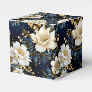 Caixinha De Lembrancinhas Um Design 11 da Série Floral de Casamento