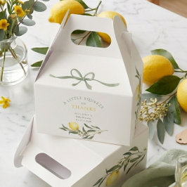 Caixinha De Lembrancinhas Um Espremer de Agradecimento Lemon Citrus Chá de B
