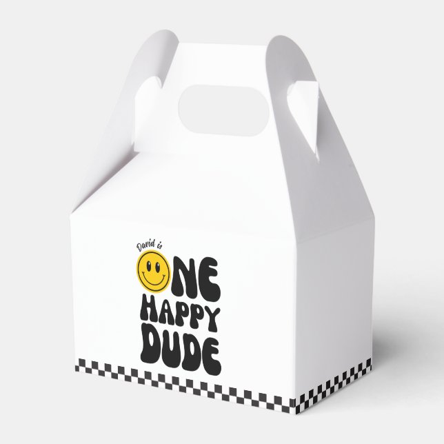 Caixinha De Lembrancinhas Um Feliz Cara Feliz Primeiro Aniversário (Frente)