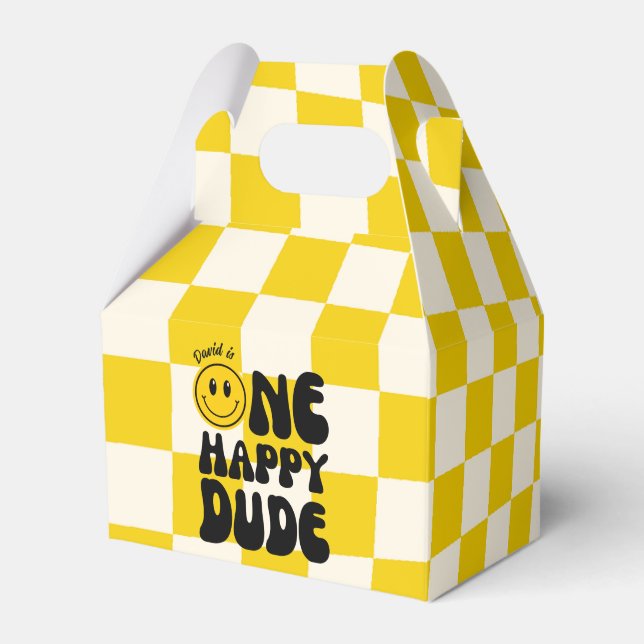 Caixinha De Lembrancinhas Um Feliz Cara Feliz Primeiro Aniversário (Frente)