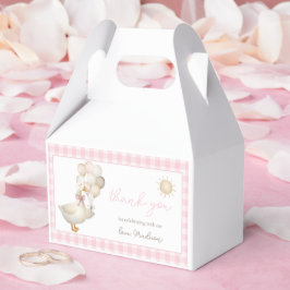 Caixinha De Lembrancinhas Um ganso Bobo, Balões, Retro Gingham