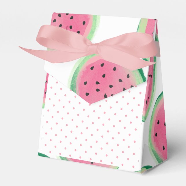 Caixinha De Lembrancinhas Um na Melon Watermelon Birthday Girl (Frente)