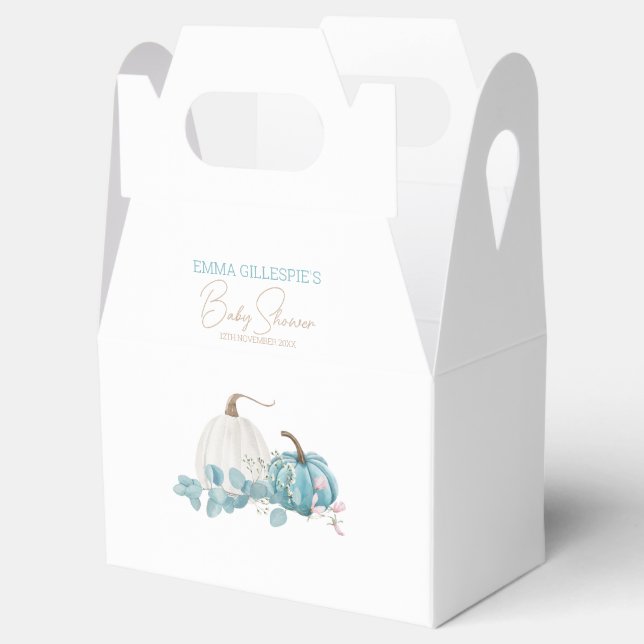 Caixinha De Lembrancinhas Um Pequeno Chá de fraldas De Abóbora (Aberto)