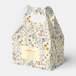 Caixinha De Lembrancinhas Um pequeno Chá de fraldas de flor selvagem