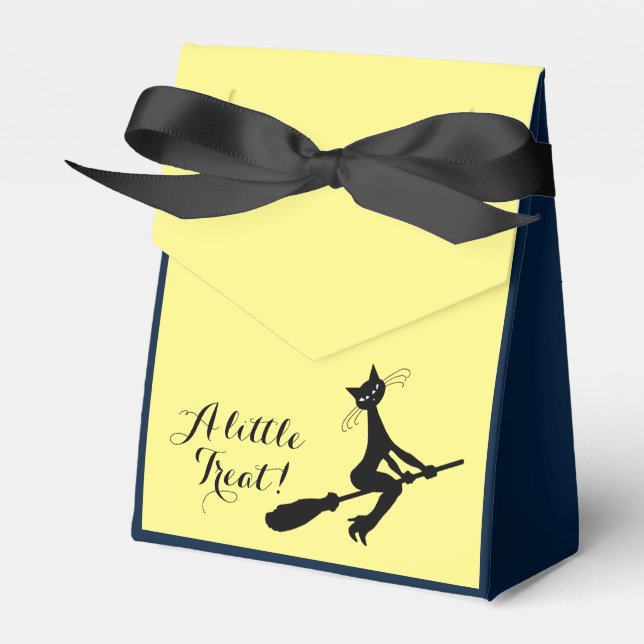 Caixinha De Lembrancinhas Um Pequeno Tratado! Cat On Broomstick (Frente)