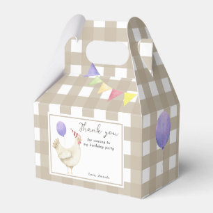 Caixinha De Lembrancinhas Um Pintinho Primeiro aniversário Obrigado