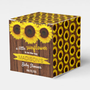 Caixinha De Lembrancinhas Um Pouco De Girassol Está A Caminho! Chá de Bebê