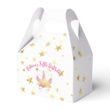 Unicorn Birthday Favor Box Decor do Partido Mágico