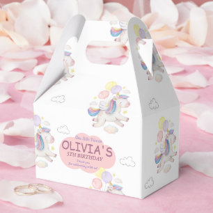 Caixinha De Lembrancinhas Unicorn Birthday Favor Box for Girls Party