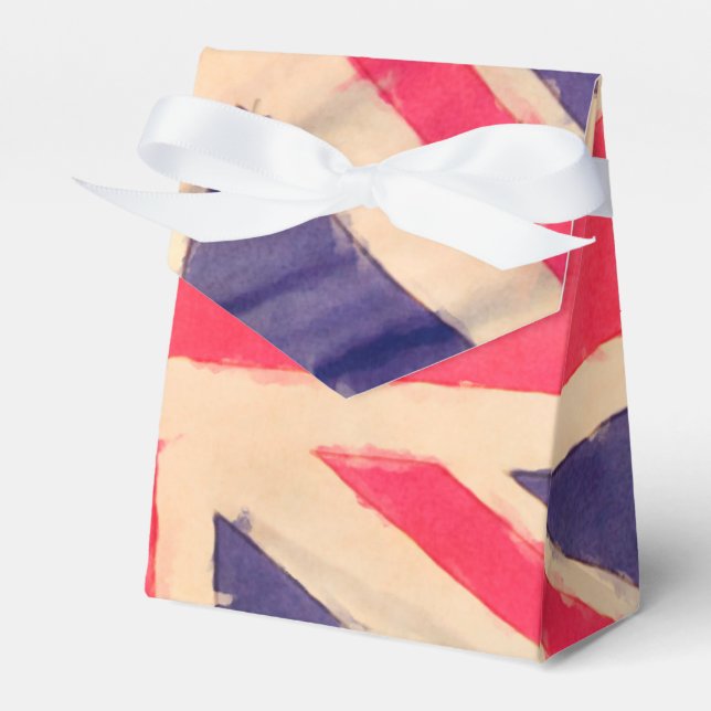 Caixinha De Lembrancinhas Union JACK FLAG grunge (Frente)