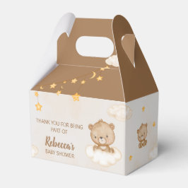 Caixinha De Lembrancinhas Urso Cinto Castanho Que Podemos Banhar Chá de fral