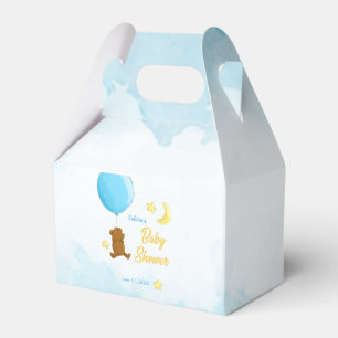 Caixinha De Lembrancinhas Urso de pelúcia com chá de fraldas de balão