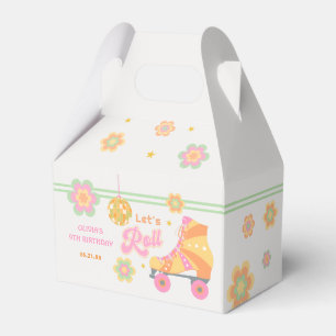 Caixinha De Lembrancinhas Vamos Roll Rapariga Festa de aniversário de Patina