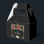 Caixinha De Lembrancinhas Vegas Casino Royale Grande Gatsby 40º Aniversário<br><div class="desc">QUALQUER IDADE! Tema Royal, design de cartão Vintage Gatsby Grande e Cassino. Apresenta um Gatsby Grande, estilo Art Déco dos anos 20 de Hollywood antigo, forma, falso dourado royal freer-de-lis, fontes vintage, um par de dados, também, naipes de cartas com bordas douradas. Use a ferramenta Personalizar para adicionar suas informações....</div>