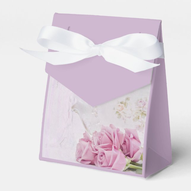 Caixinha De Lembrancinhas Velas E Rosas (Frente)