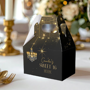Caixinha De Lembrancinhas Velho Glam Chandeliers Sweet 16 ID1108