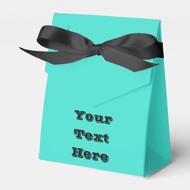 Caixinha De Lembrancinhas Verdadeira Turquesa Azul Cor Sólida Verde Sudoeste (Frente)