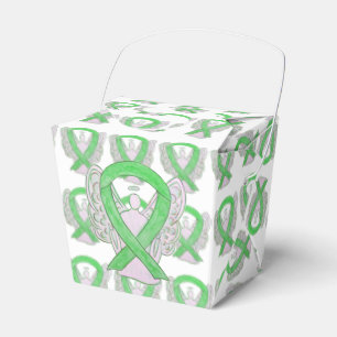 Caixinha De Lembrancinhas Verde limão Angel Awareness Ribbon Gift Boxes