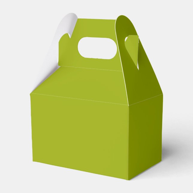 Caixinha De Lembrancinhas Verde Limonada Sólido (Frente)