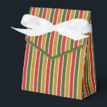 Caixinha De Lembrancinhas Vermelho, Verde, Dourado<br><div class="desc">Caixa de favoritos vermelho,  verde e dourado com laço de fita. Perfeito para todos os temas de decoração de presentes; simples/minimalista a maximalista,  dependendo de embelezamentos adicionais.</div>
