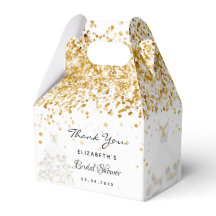 Vestido de brilho de ouro branco para chá de noiva