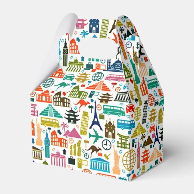 Caixinha De Lembrancinhas Viagem do mundo (Frente)